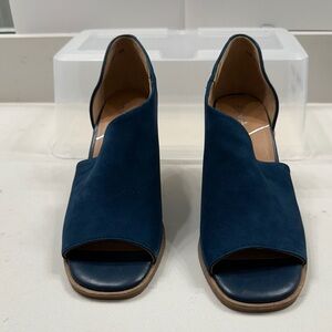 Women's Navy Open-Toe Shoes